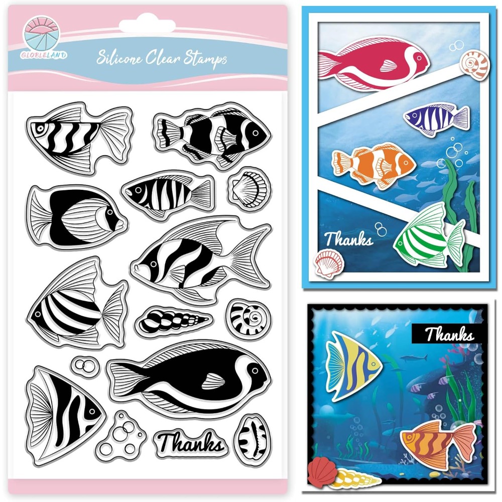 Summer Ocean Clownfish Clear S - Clear Silicone Stamps For Card Making recension och pris