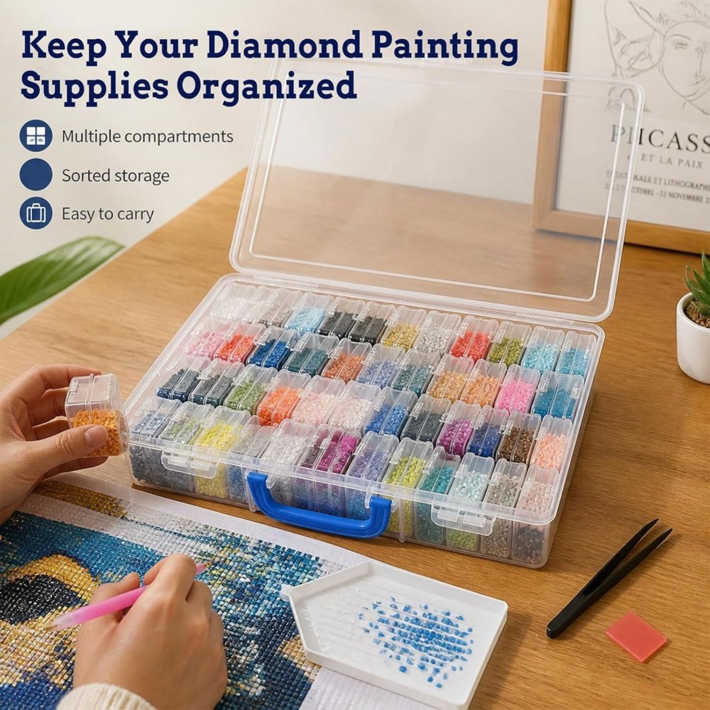 DTA4-Diamond-Painting Box, 60  - Painting Supplies recension och pris