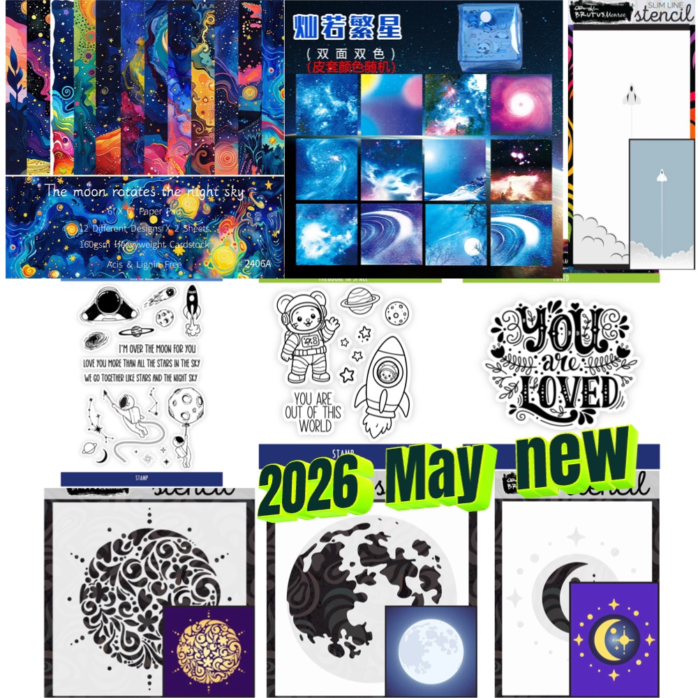 Planet series spacecraft clear - Clear Silicone Stamps For Card Making recension och pris