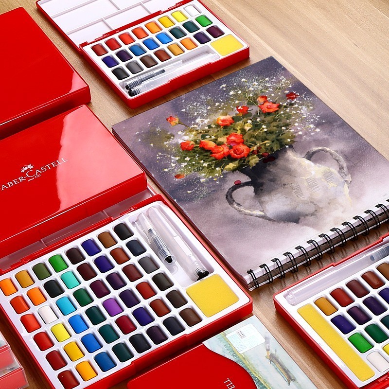 24/36/48 Colors Solid Watercol - Watercolor Paint Set Solid Pigment recension och pris
