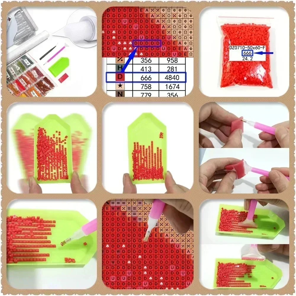 1PC frameless 5D Diamond Paint - Painting Supplies recension och pris