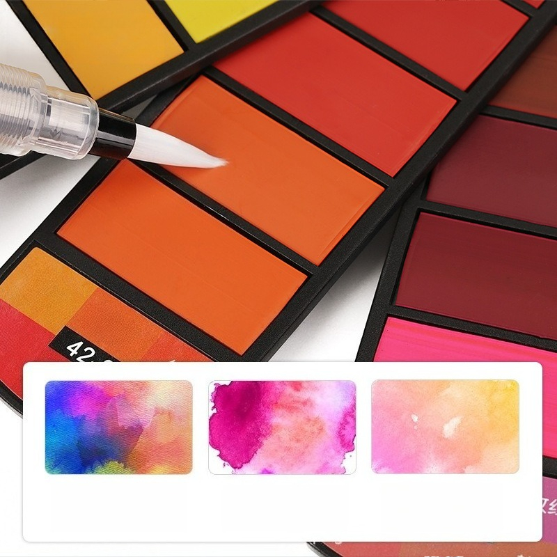 18 Colors Solid Watercolor Pai - Watercolor Paint Set Solid Pigment recension och pris