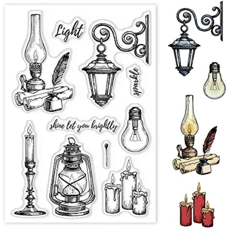Vintage Lights Silicone Clear  - Clear Silicone Stamps For Card Making recension och pris