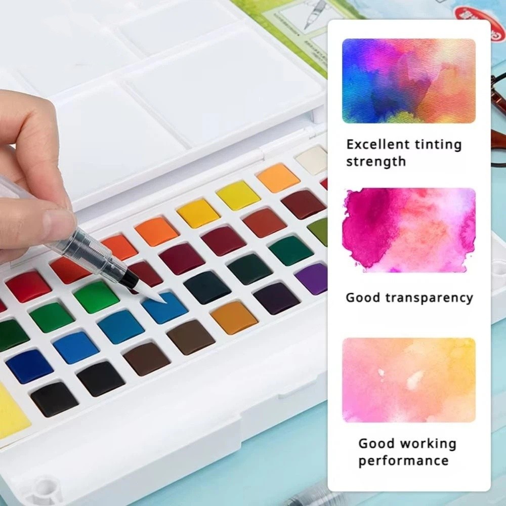 12/18/24/36 Colors Solid Water - Watercolor Paint Set Solid Pigment recension och pris